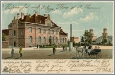 Toruń. Dworzec Miasto - Gruss aus Thorn. Stadtbahnhof