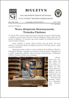 Biuletyn Koła Miłośników Dziejów Grudziądza 2023, Rok XXI nr 7 (767) : Nowa zbrojownia Stowarzyszenia Twierdza Chełmno