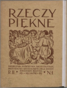 Rzeczy Piękne 1919, R. 2, nr 1