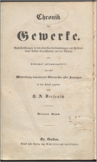 Chronik vom ehrbaren Schuhmachergewerk : nebst einer kurzen Geschichte der vorzüglichsten Fußbekleidungen früherer Zeiten