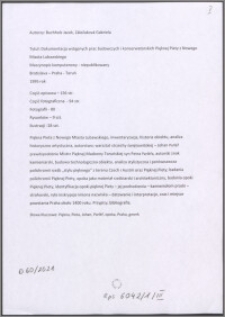 Dokumentacja wstępnych prac badawczych i konserwatorskich Pięknej Piety z Nowego Miasta Lubawskiego, cz. I