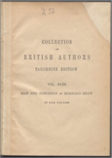 Man and superman : a comedy and a philosophy