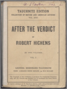 After the verdict : in two volumes. Vol. 2