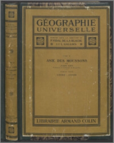 Asie des moussons P. 1, Généralités - Chine - Japan