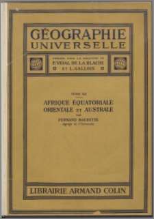 Afrique équatoriale, orientale et australe