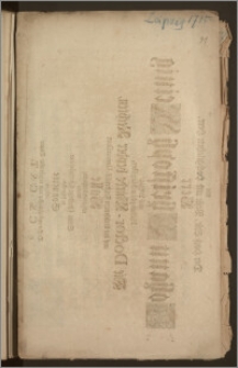 Als Der Hoch Edle, Veste und Hochgelahrte ... Herr Johann Christoph Meinig, aus Leipzig, Philosophiæ Magister, Die Doctor-Würde beyder Rechten, auf der berühmten Friedrichs-Universitæt Halle rühmlichst erhielte, / Wolte Seine schuldige Gratulation in folgenden Sonnette ablegen Dessen aufrichtigster und ergebenster Diener C. S. C. S. T.