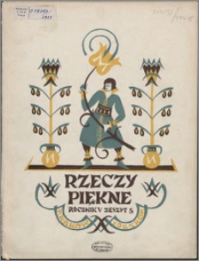 Rzeczy Piękne 1925, R. 5, z. 5
