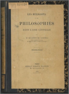 Les religions et les philosophies dans l'Asie Centrale
