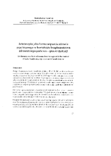 Arteterapia jako forma wsparcia zdrowia psychicznego w kontekście bezpieczeństwa zdrowotnego państwa – głos w dyskusji