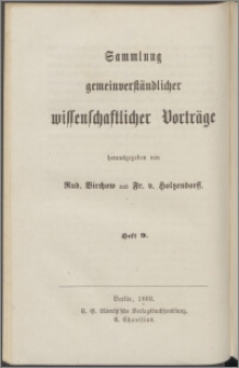Von den elektrischen Erscheinungen : nach drei im Berliner Handwerker-Verein im April 1866 gehaltenen Vorträgen