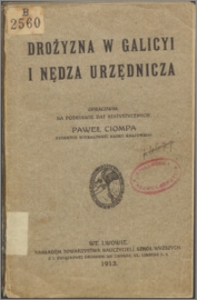 Drożyzna w Galicji i nędza urzędnicza