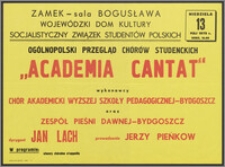 Akademicki Przegląd Chórów Studenckich "Academia Cantat"
