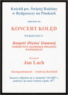 Koncert kolęd w kościele pw. Świętej Rodziny w Bydgoszczy na Piaskach