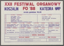 XXII Festiwal Organowy FO '88