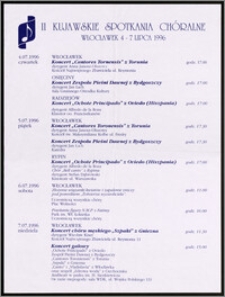 II Kujawskie Spotkania Chóralne