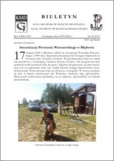 Biuletyn Koła Miłośników Dziejów Grudziądza 2024, Rok XXII nr 24 (819) : Inscenizacja Powstania Warszawskiego w Błędowie