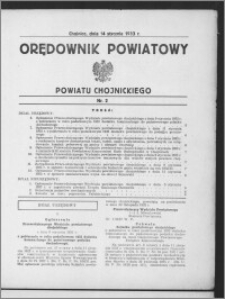 Orędownik Powiatowy Powiatu Chojnickiego 1933.01.13, nr 2