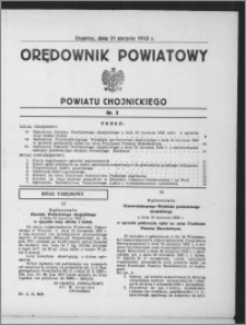 Orędownik Powiatowy Powiatu Chojnickiego 1933.01.21, nr 3