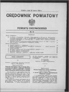 Orędownik Powiatowy Powiatu Chojnickiego 1933.03.25, nr 12