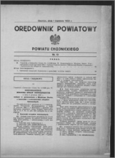 Orędownik Powiatowy Powiatu Chojnickiego 1933.04.01, nr 13