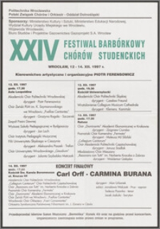 XXIV Festiwal Barbórkowy Chórów Studenckich
