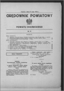 Orędownik Powiatowy Powiatu Chojnickiego 1933.05.27, nr 21