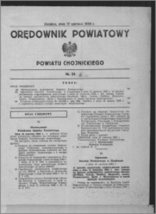 Orędownik Powiatowy Powiatu Chojnickiego 1933.06.17, nr 24