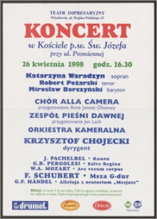 Koncert w Kościele p.w. Św. Józefa przy ul. Promiennej