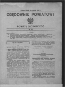 Orędownik Powiatowy Powiatu Chojnickiego 1933.12.30, nr 54