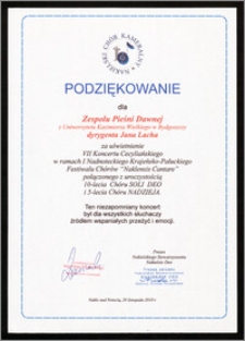 I Nadnotecki Krajeńsko-Pałucki Festiwal Chórów "Naklensis Cantare"