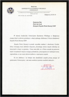 Gratulacje z okazji 35 - lecia