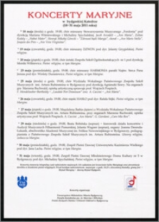 Koncerty Maryjne w bydgoskiej Katedrze