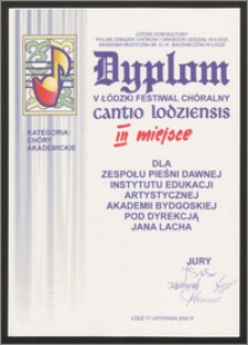 V Łodzki Festiwal Chóralny