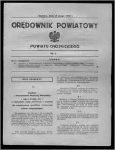 Orędownik Powiatowy Powiatu Chojnickiego 1935.02.13, nr 7