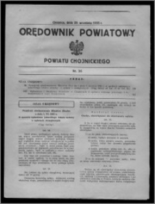 Orędownik Powiatowy Powiatu Chojnickiego 1935.09.25, nr 36