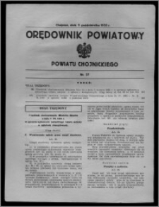 Orędownik Powiatowy Powiatu Chojnickiego 1935.10.02, nr 37