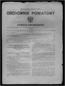 Orędownik Powiatowy Powiatu Chojnickiego 1935.11.06, nr 42