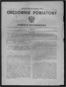 Orędownik Powiatowy Powiatu Chojnickiego 1935.11.13, nr 43