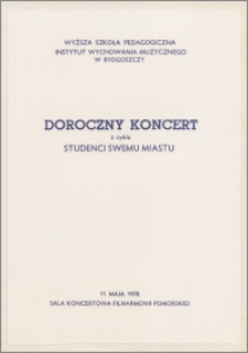 Doroczny koncert z cyklu Studenci Swemu Miastu