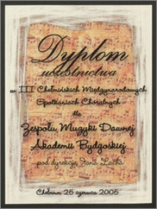 III Chełmińskie Międzynarodowe Spotkania Chóralne