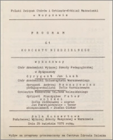 Program 61 Koncertu Niedzielnego