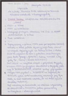 Odpowiedzi na ankietę "Słownika Polski Walczącej na Kresach Północno-Wschodnich Rzeczypospolitej"