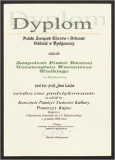 Koncert Pamięci Twórców Kultury Pomorza i Kujaw