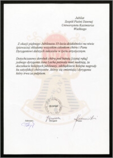 Z okazji pięknego Jubileuszu