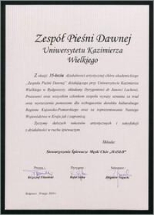 35-lecie działalności artystycznej