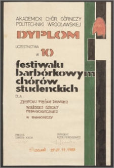 Uczestnictwo w 10 Festiwalu Barbórkowym