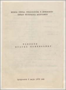 Wieczór Muzyki Kameralnej