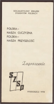 Zarząd Wojewódzki Socjalistycznego Związku Studentów Polskich w Bydgoszczy serdecznie zaprasza na Koncert Studentów
