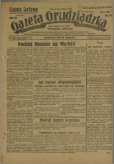 Gazeta Ludowa dawniej Gazeta Grudziądzka 1939.03.18. R. 46 nr 33