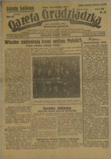 Gazeta Ludowa dawniej Gazeta Grudziądzka 1939.04.22. R. 46 nr 46